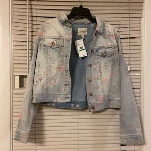 Women’s Floral Jean Jacket